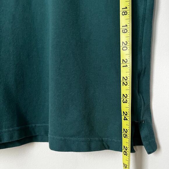 American Eagle AE Eagle Polo Teal Womens Large 3/4 Sleeve Y2K Fitted - Picture 8 of 11